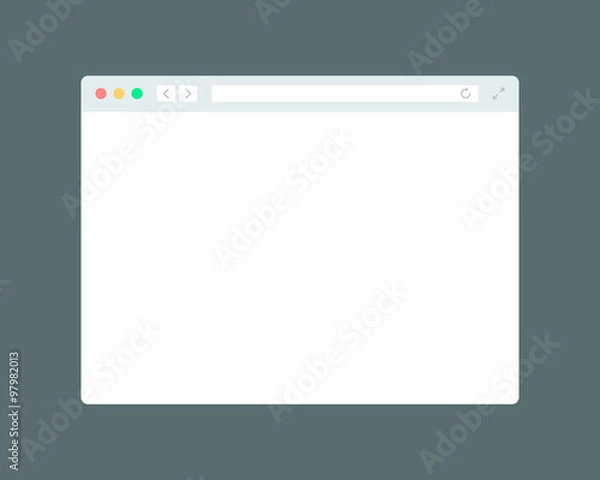 Fototapeta Proste okno przeglądarki