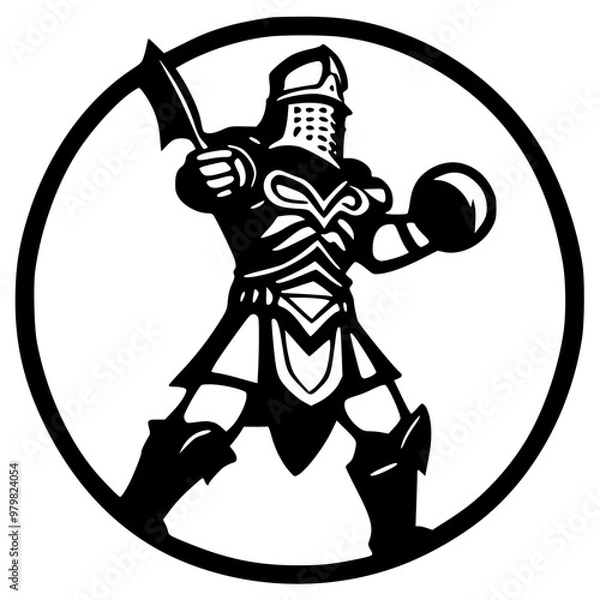 Obraz knight with sword