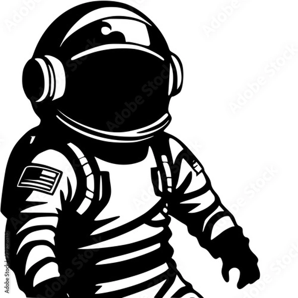 Obraz robot cyborg vector