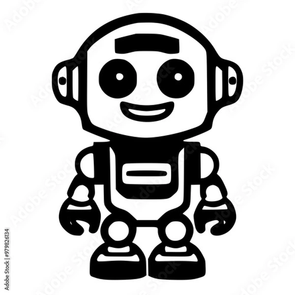 Obraz cartoon robot