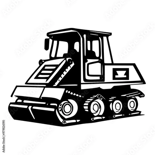 Obraz truck isolated on white