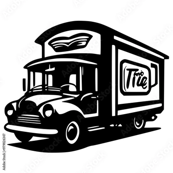 Obraz truck with trailer