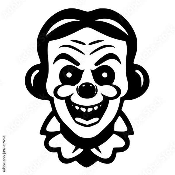 Obraz funny skull cartoon