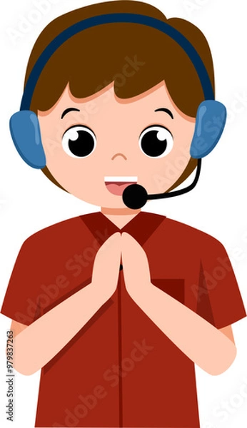 Obraz Man Customer Service