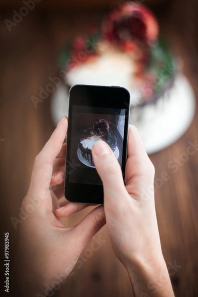 Obraz Hands with smartphone