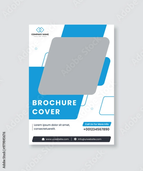 Obraz Brochure Cover Design. Brochure Front Page Design