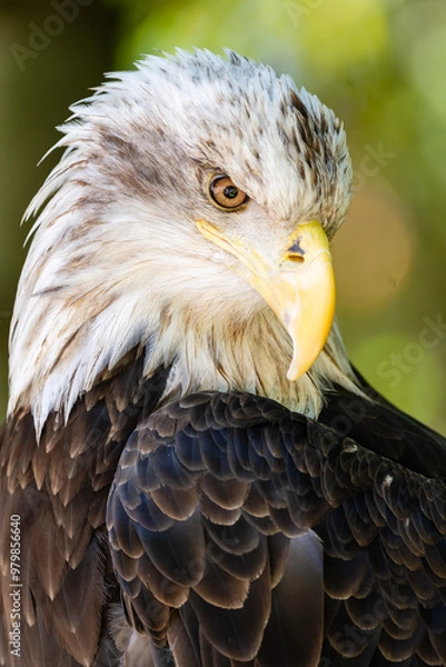 Fototapeta Close-up of a bald eagle 