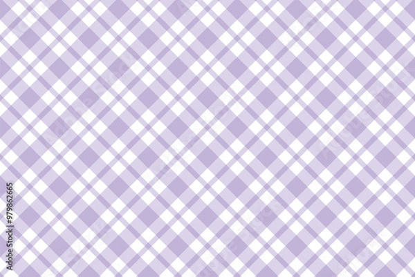 Obraz  simple abstract lite soft purple color plaid check line pattern purple checkered background with a pattern of squares