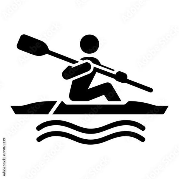 Obraz Rowing Icon Vector Illustration