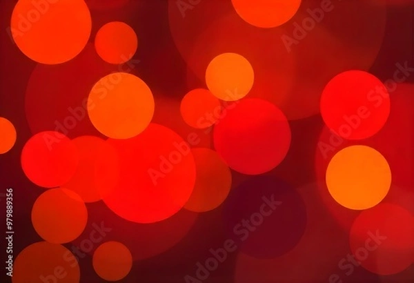 Fototapeta a colorful circle shape background featuring overlapping circles in shades of red and orange create with ai