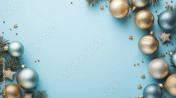 Fototapeta Christmas decorations background 