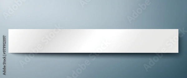 Fototapeta A sleek and minimalist white banner design, ideal for corporate branding and professional presentations that require a sophisticated touch.