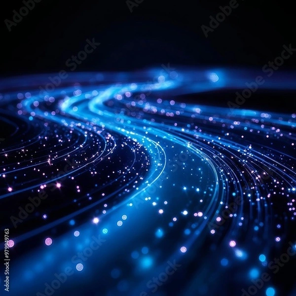 Obraz Zodiac signs portrayed as constellations in a cosmic river of light flowing through space