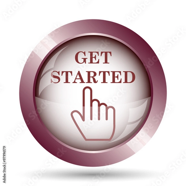 Fototapeta Get started icon