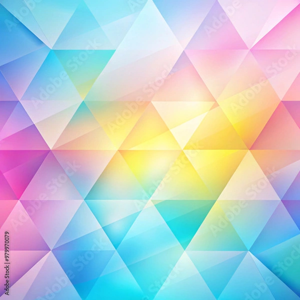 Obraz Abstract pastel geometric background with gradient diamond shapes 추상적인 파스텔 색상 기하학적 배경과 그라디언트 다이아몬드 모양