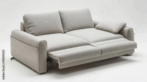 Obraz modern sofa bed with a hidden storage compartment