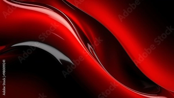 Obraz red and black liquid texture background