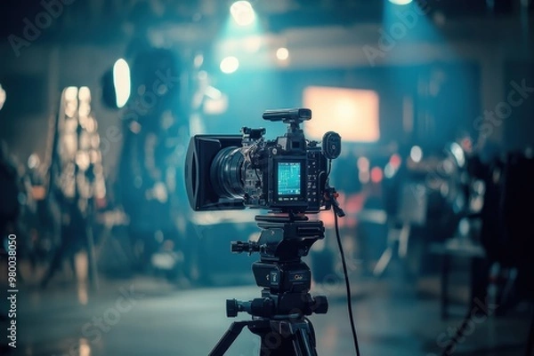 Obraz Backstage Camera in studio