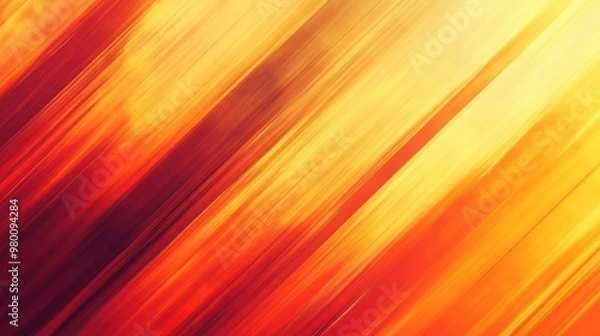 Fototapeta A rich sunset orange background with faint diagonal lines, creating a modern and dynamic feel.