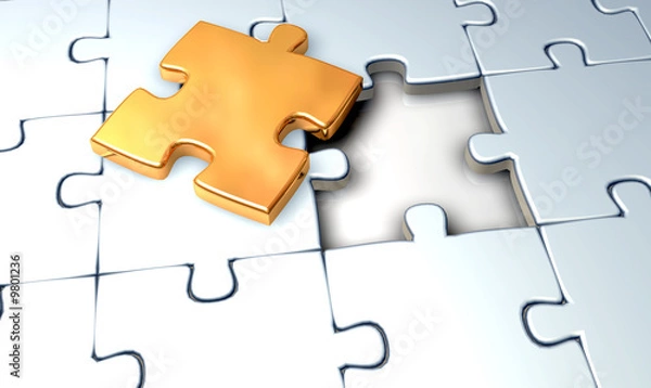 Obraz Jigsaw Gold