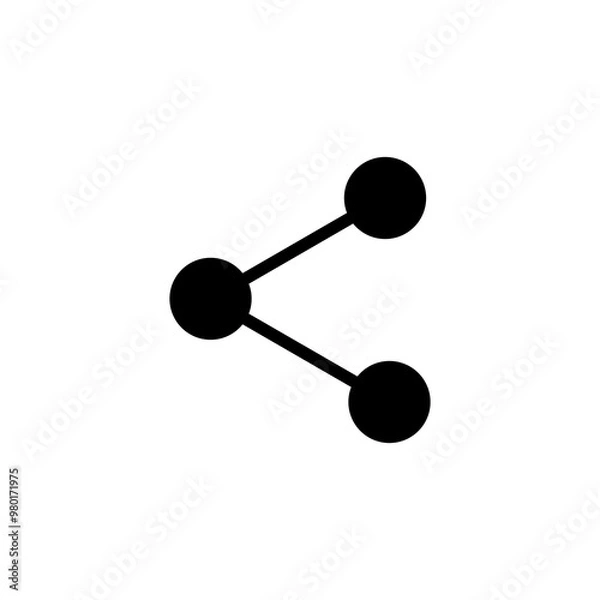 Obraz share solid icon design concept