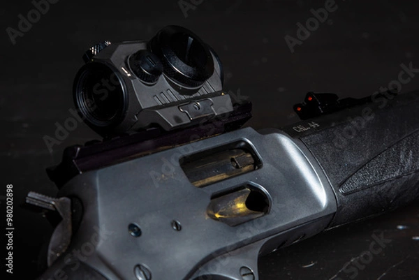 Obraz Lever action rifle side gate