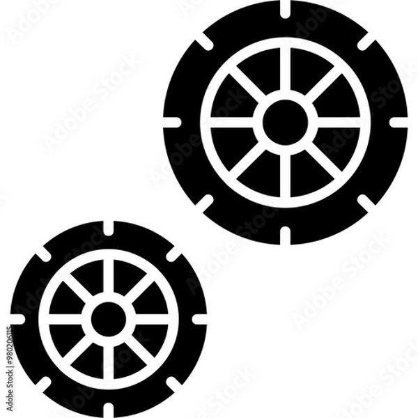 Obraz wheels Icon