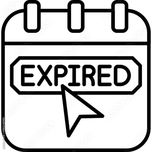 Obraz Expired Icon