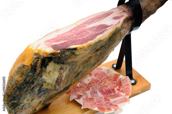 Obraz Iberian ham typical Spanish dish