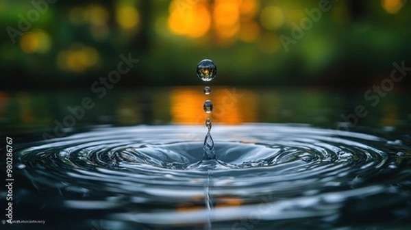 Fototapeta Water Droplet Impact