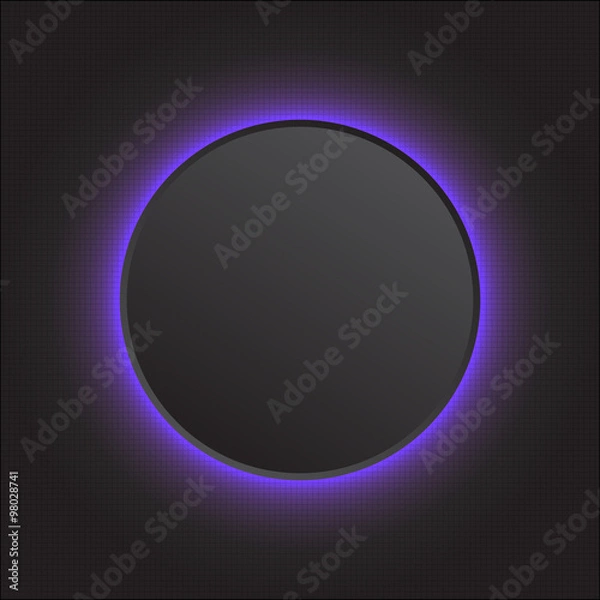 Obraz Modern vector abstract light glowing button