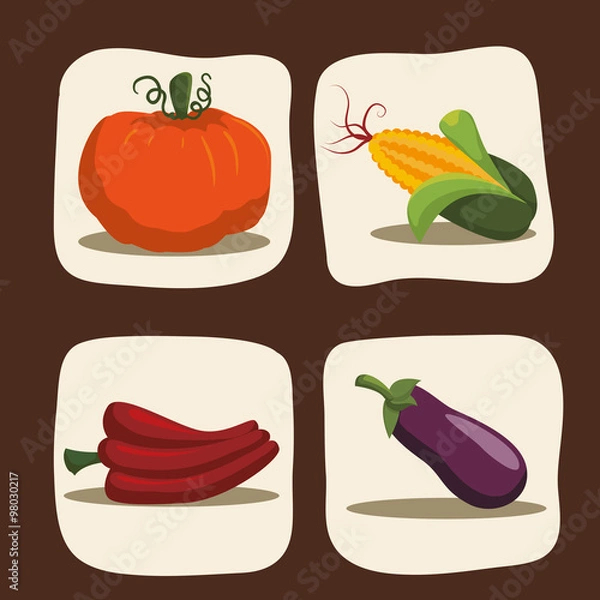 Fototapeta Farm concept design 