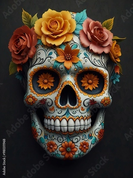 Fototapeta skull and crossbones