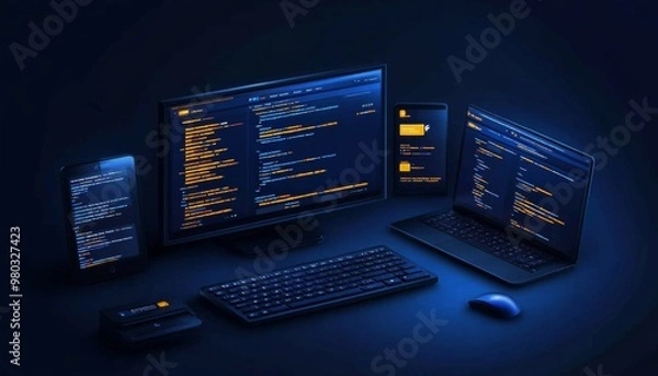 Fototapeta Explore the essentials of web development frameworks and libraries.