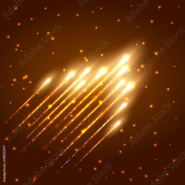Obraz Abstract shining meteor background