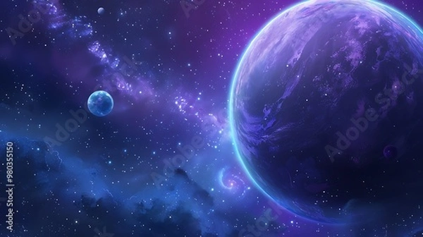 Obraz Space Background, Vector Background, Abstract, Cosmic, Galactic