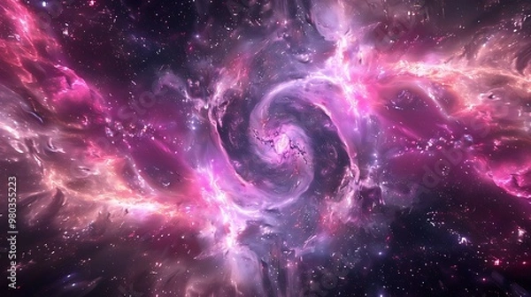 Obraz Space Background, Vector Background, Abstract, Cosmic, Galactic