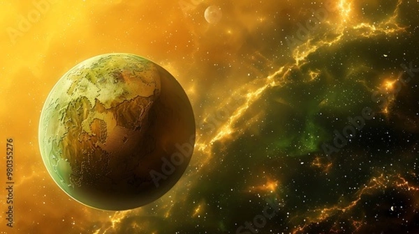 Obraz Space Background, Vector Background, Abstract, Cosmic, Galactic