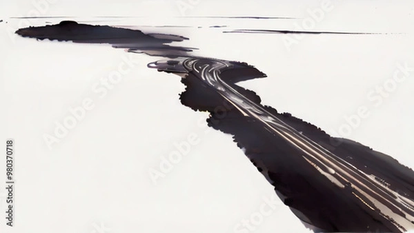 Obraz black and white background