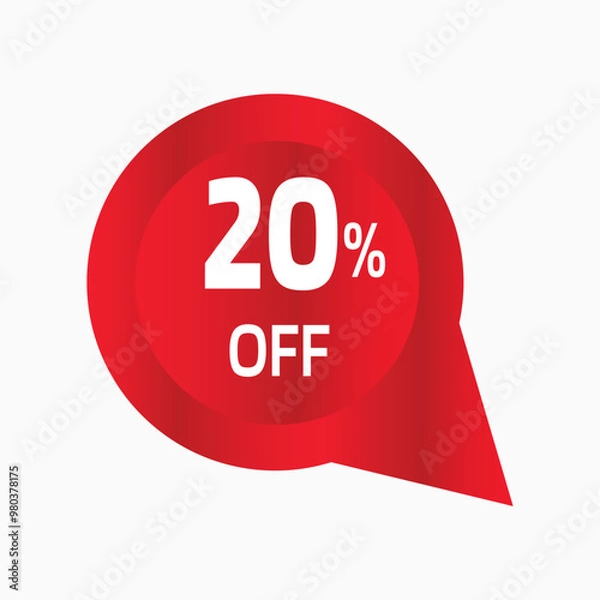 Obraz Discount Offer Tag Fully Editable Vector or EPS