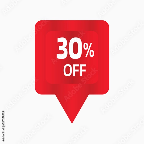 Obraz Discount Offer Tag Fully Editable Vector or EPS