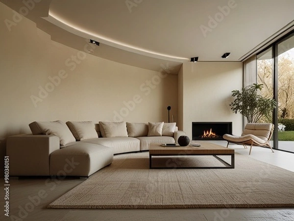 Fototapeta modern living room