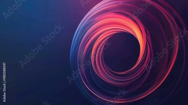 Fototapeta Abstract design includes a circle. The backdrop is textured and round.