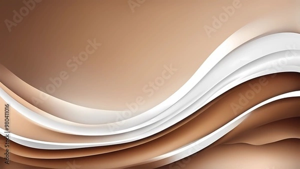 Fototapeta Background Brown and White Gradient. A6