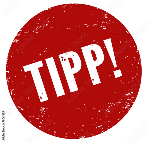 Obraz Unser Tipp! Stempel rot
