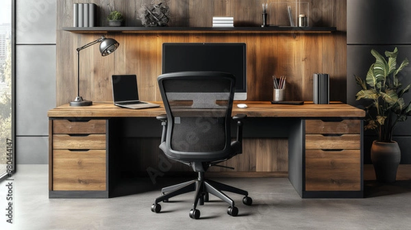 Fototapeta 高級なオフィスの書斎