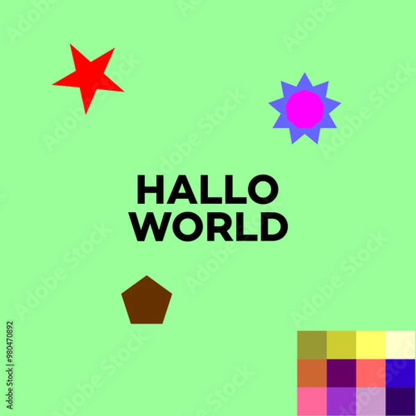 Obraz hallo world