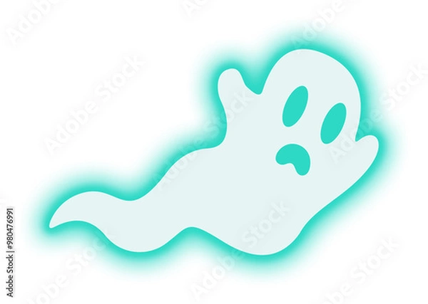 Obraz Neon Ghost Illustration