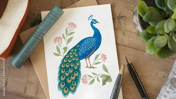 Obraz An example of an Indian peacock
