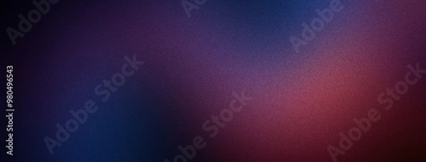 Fototapeta Deep Purple Color Gradient Background with a Grainy Texture